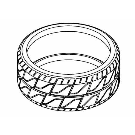 Tyre 180mm Asphalt WM