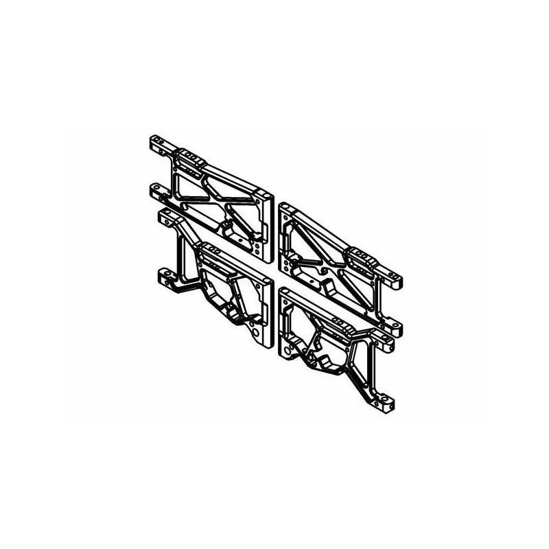 Front Rear Wishbone Alloy Set Complete