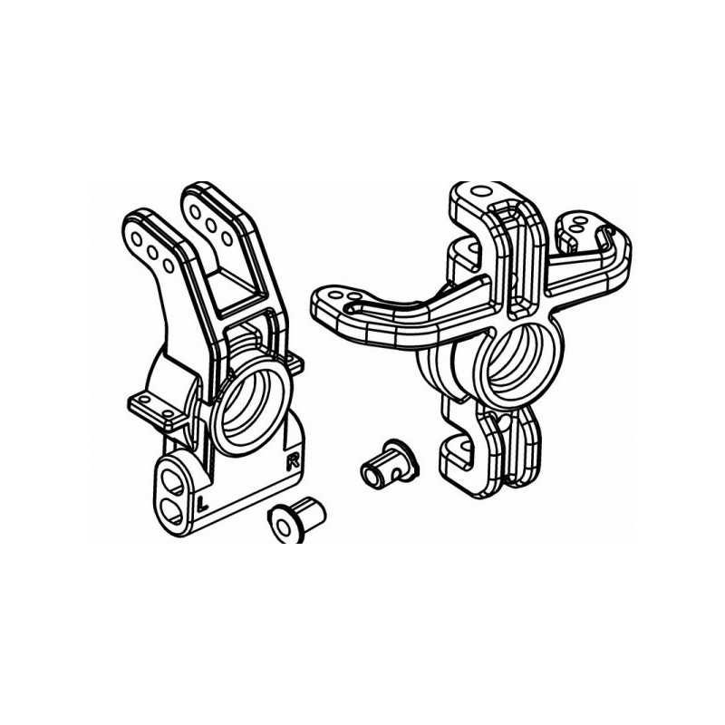 Front Rear Hub with Toe-Inserts
