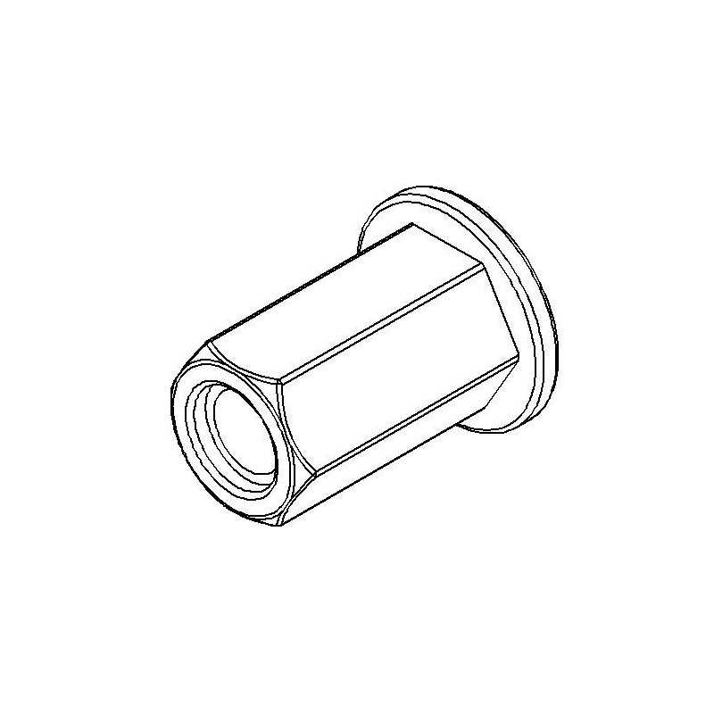 Bumper Hex Insert Nut M4