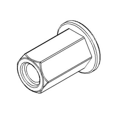 Bumper Hex Insert Nut M4