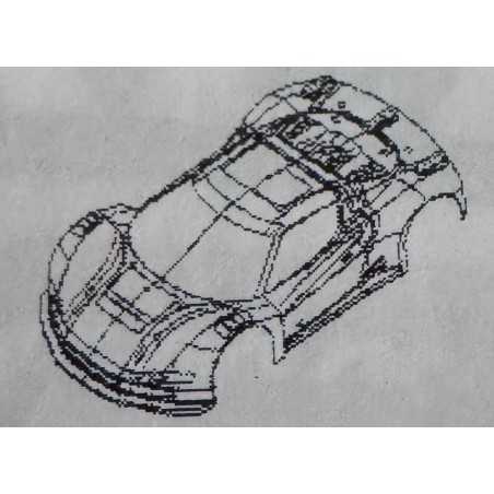 GT-F Body Shell Kit 1mm WB 325-340mm