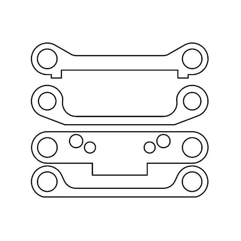 Spring Steel Wishbone Hinge Pin Bracket Set