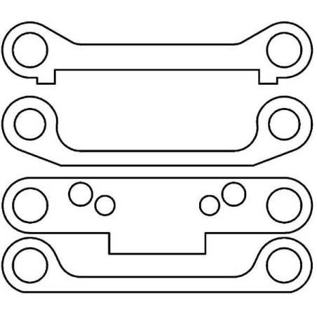Spring Steel Wishbone Hinge Pin Bracket Set