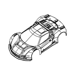 GT-F Body Shell Kit 1mm WB 325-340mm