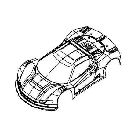GT-F Body Shell Kit 1mm WB 325-340mm