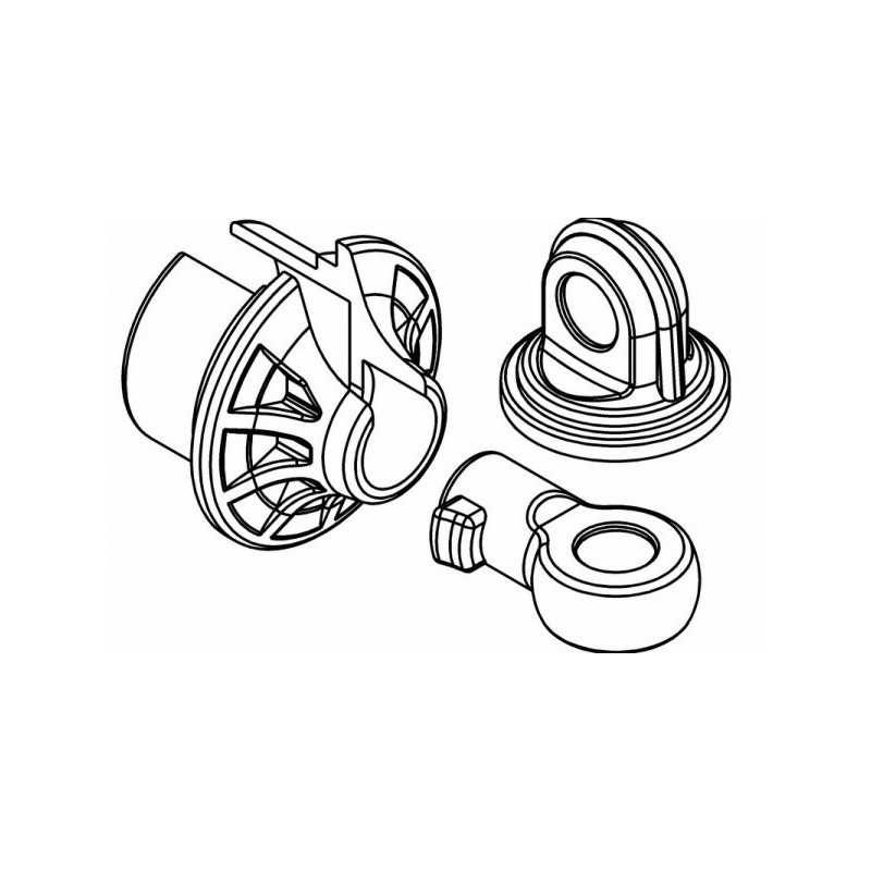 Shock Rod Ends/Spring Cup Set