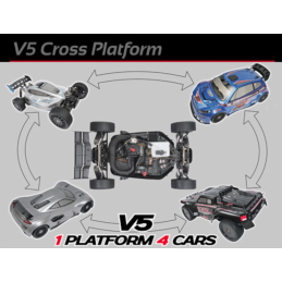 RR5-Max Wheelbase Extender/Conversion Kit - 560mm to 610mm
