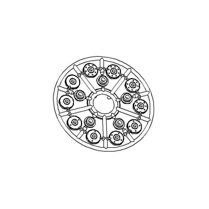 GT Shock Shaft Guide-Piston Set 1x0-2-4-6-8 Hole