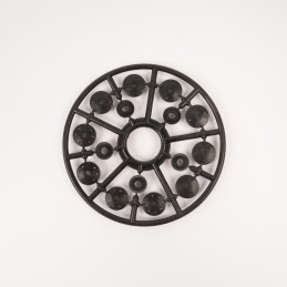 GT Shock Shaft Guide-Piston Set 1x0-2-4-6-8 Hole