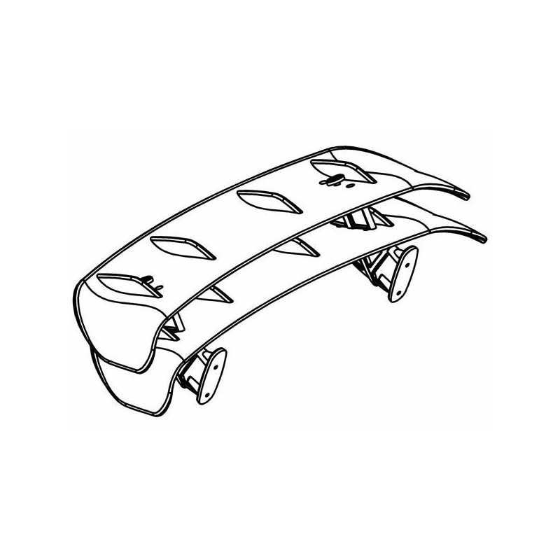XR5 Rally Rear Wing Set