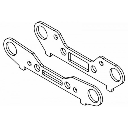 Rear Wishbone Holder Steel Bracket Set