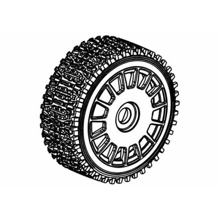 Tyre 160mm Dirt Xross Rally BS Belted + Wheel