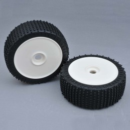 Tyre 180mm Micro Stud V2 BS LW + Wheel White