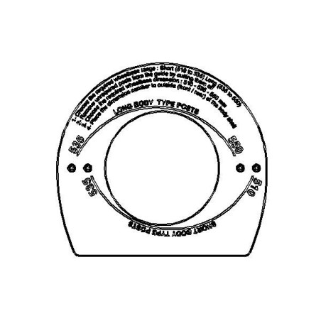 Body WheelArc Cutting Guide 510-535-550mm