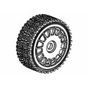Tyre 160mm Dirt Xross Rally Blue Soft + White Wheels